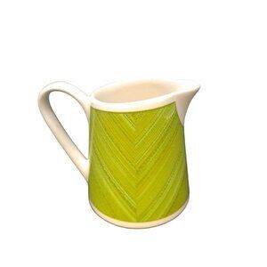 Syracuse China Syralite SY851 Green and White Creamer USA